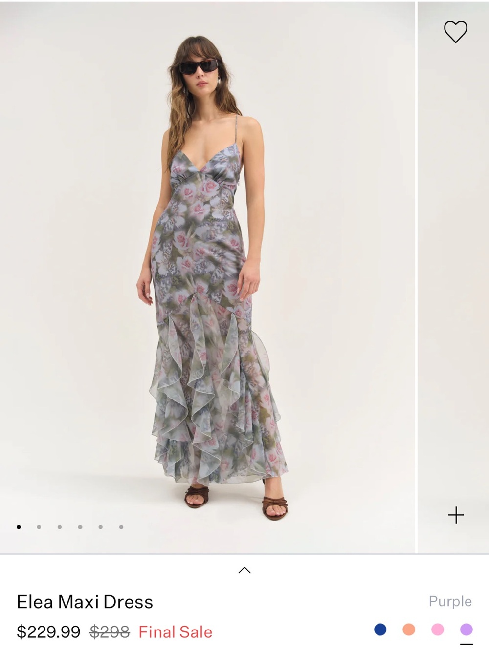 NWT - For Love and Lemons Elea Maxi Dress